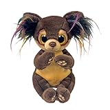 Ty Beanie Boos – Toffee der Chihuahua mit großen und glitzernden gelben Augen, das Plüschtier mit großen glitzernden Augen – 15 cm – T37393