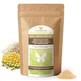 1kg Reis & Erbsen Protein 7:3, 83,8% Protein, ohne Zusätze, 70% Reisprotein & 30% Erbsenprotein, von Natur aus vegan, laktosefrei & ohne Soja, geschmacksneutral (1000g)