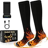 Beheizte Socken Beheizbare Socken Damen Herren,Elektrische Warme Socken Heizsocken Elektrisch Fusswärmer