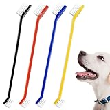 4 Stück Hundezahnbürste, kleine Hundezahnbürste, Katzenzahnbürste, Zahnbürste für Hunde, Zahnhygiene für Hunde, für Haustiere, Zahnreinigung