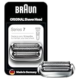 Braun Series 7 Elektrorasierer Scherkopf, ORIGINAL Ersatzscherteil vom Hersteller passend für Braun Herren Rasierer Series 7 der neuen Generation, 73S, Silber, 1er Pack