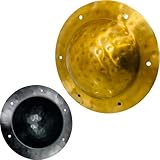 14 Gauge Stahl Viking Shield Boss Battle Ready Umbo Voll funktionsfähige Messing-Finish Boss