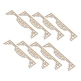 TOYANDONA 8 Stück Teiliges Chinesischer Miniatur Raumteiler aus Unbehandeltem Holz Faltbare Trennwände für Puppenhaus Dekoration Kreative DIY Bastelmodelle mit Traditionellem