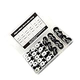 HOLIDYOYO 42 Stück Teiliges Schlauchschellen mit Gummieinlage Rostfreie Klemmen Flexibel Wasserfest Vielseitig für Auto Heimwerker Kabel und Rohrbefestigung