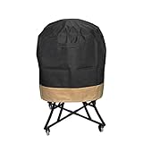 Onlyfire Kamado Grill Abdeckung Abdeckhaube Passend für Big Green Egg, Kamado Joe Classic, große Grill Dome, Pit Boss K22, Louisiana K22 usw（76cmX 61cm）