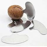 Lankater 5pcs Nuss-Splitter Walnut Opener, Mini Nußknacker Edelstahl Macadamia Walnut Opener Tragbare Camping Küchenzubehör
