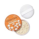 Luftgesponnener, Puder, durchscheinende Puder, verblassen feine Linien, wasserfest, schweißbeständig, natürlicher Concealer Make-up-Fixierpuder, ist leicht wojonifuiliy01 (Beige, One Size)