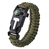 BWuM Bundeswehr Paracord Armband 5in1 mit Kompass