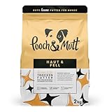 Pooch & Mutt - Haut & Fell, Getreidefreies Alleinfutter für Hunde für Haut und Fell, Hering und Leinsamen, 2 kg