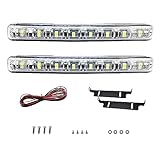 ONCCI LED Tagfahrlicht,12V 2 x Stück 8 LED Tagfahrlicht E4 R87 StvzO Tagfahrleuchten universal daylight