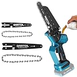 GARTOL Mini Akku Kettensäge 8 & 6 Zoll (ohne Akku), Kompatibel mit Makita 18V Akku,Bürstenloser Kettensäge Elektro mit verbesserter Kettenschmierung,Handkettensäge für Gartenscheren,Holzschneidenz