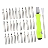 LOORGVEL Präzises Feinmechaniker Schraubendreher mit Verstellbarem Schaft Komfortablem Griff und Vielseitigen Bits für Telefon Laptop Kamera Brille Uhr und Elektronik Reparatur