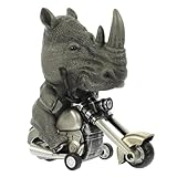 BESPORTBLE Lustiges Trägheits motorradspielzeug mit Tiermodell Reibungsbetriebenes Lebendige Desktop Dekoration Geeignet für Sammeln