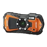 Ricoh WG-80 Orange Wasserdichte Digitalkamera Stoßfest Freezeproof Crushproof