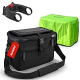 Borgen KLICKfix Lenkertasche Smartphone - Wasserabweisende und geräumige Fahrradlenkertasche 6 L - Fahrradtasche Lenker ebike - Fahrrad Lenkertasche Handy