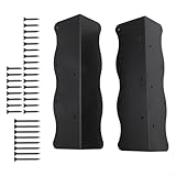 2 oder 4 Stück Metall-Eckwinkel, unverzichtbar für die Verstärkung von Gartenbeeten mit stilvoller Wellenkante (2 Stück)