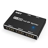 Lisher Displayport 8K 1X3 DP Splitter 8K60Hz 4K120Hz Hub Multi Monitor Splitter mit erweiterter Anzeige und Spiegelmodus