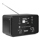 TechniSat DIGITRADIO 550 IR - Stereo Internetradio (DAB+, UKW, WLAN, Bluetooth, App-Steuerung, Wecker), schwarz