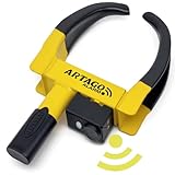 ARTAGO ART872 Hochwertige Radkralle 2in1 Ohne/Mit Alarm 120dB+LED, Die Sicherste Parkkralle, Patentiert, Rostgeschützt, Wegfahrsperre Reifenkralle für Auto Wohnmobil Wohnwagen Anhänger