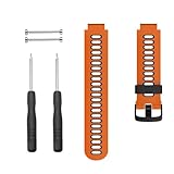 NXNONEPD Für Forerunner 235 Watch Bands Black Buckle Sport Silicon Watch -Gurt -Austausch für Forerunner 230/220/235/620/630/735XT und Annäherung an S20/S5/S6 Smart Watch Band
