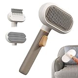 Fellpflegebürste für Hunde – Fellpflege-Haarentferner, Haustierbedarf, Katzenkamm, Hunde-Unterfellbürste, für Reinigung, Massage, Baden, kurze lange Unterwolle, Zuhause, Wohnung, Büro, Wohnheim, Möbel