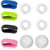 ElevaPulse 10-Stück Skills Set, 4-Clips, 4-Akupressur Ring, 2 Igelball Massageball, Skills Borderline, Skills Panikattacken, Panikattacken Hilfsmittel, Für Stress Relief Oder Massage