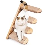 Cisivis Katzentreppe Wand, Kletterwand Katzen, Katzen Möbel Innen für kratzen Von, für Katze Klettern Spielen Faulenzen (Katzen bis 15 kg)