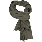 Build Your Brand Unisex-Adult BY063-Jersey Scarf Schal, Olive, one Size