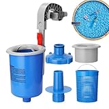 Generisch Schwimmskimmer – 30 cm Pool-Reinigungsnetz, Verstellbarer Schmutzentferner | Hochleistungs-Wasserreiniger, automatisches Schwimmbadwasser-Reinigungsset