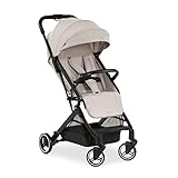 hauck Reise Buggy Travel N Care, für Kinder, bis 25 kg Belastbar, Leicht, Kompakt, Handlich , Komfortable Sitz-/Liegefunktion, Leichtlaufräder, Federung, UV-Schutz 50+, Einhändig Klein Faltbar, Beige