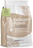Grassgefüttertes Collagen Pulver 500g - Hochdosiert & Geschmacksneutral Kollagen Hydrolysat Pulver, Peptid Typ 1 & 3 - Kollagen Peptide - produziert in Deutschland