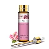 PHATOIL Rosenöl 10ml, Ätherisches Öl Rose Naturrein Reine, Ätherische Öle für Diffuser Aromatherapie, Duftlampe, Luftbefeuchter, Kerzen