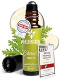 Heldengrün® BIO Roll-On 'Citronella' [100% NATURREIN] Duftöl Mücken - Dermatologisch getestet - Roll On mit Citronella Öl - 2-in-1: Duft & Pflege
