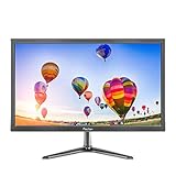 Prechen 19 Zoll PC Monitor, Monitor 1440 * 900 mit HDMI- und VGA-Schnittstellen, 60 Hz, Helligkeit 250 cd/m², 5 ms Reaktionszeit, Eingebaute Lautsprecher PC Bildschirm, Schwarz