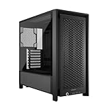 CORSAIR Frame 4000D Modulares Mid-Tower ATX PC-Gehäuse – Hoher Luftstrom, InfiniRail™ Ventilator-Montagesystem, ASUS BTF, MSI Project Zero, Gigabyte Project Stealth – Schwarz