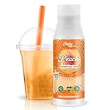 INSPIRE FOOD Echter Fruchtsirup für Bubble Tea Mischung - 300ml | Pfirsichsirup für Bubble Tea, Boba Tea, Slushes & Ice-Blended | 100 % vegetarisch, glutenfrei, ohne künstliche Farbstoffe