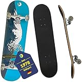 Best Sporting Skateboard Mountain I Skate-Board mit ABEC 3 Kugellager I hochwertige Skateboards aus Holz & Aluminum I Skateboard Erwachsene I 78,5 x 20,4 cm Skateboard Deck mit Berg-Motiv