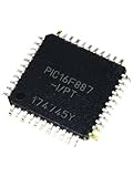 PIC16F887-I/PT TQFP-44 16F887 Flash-basierte 8-Bit-CMOS-Mikrocontroller, 10 Stück