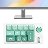 Mechanische - RGB-Beleuchtete Mechanische - Hot-Swappable Einhand-Keypad mit Joystick kabelgebundenes Nummernpad für Videobearbeitung