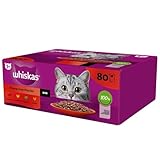 Katzenfutter WHISKAS Klassische Saucenlecks Mix 80x85g
