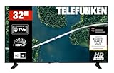 TELEFUNKEN Fernseher 32 Zoll Smart TV Powered by TiVo HD-Ready, HDR TV mit Triple-Tuner und 6 Monate HD+ inkl., LED Fernseher XH32TP900S (2026)