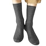 YIZITU Wolle Socken Herren War Warmes Wintersocken Wandersocken Weiche Lässige Crews Baumwollstiefel Modekleid Geschenke Herren Kleid