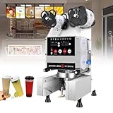 JMbpkduHs 90/95 Mm Becher-Versiegelungsmaschine, Vollautomatische Becher-Versiegelungsmaschine, 1–20 cm Becherhöhe Und 400–600 Becher/H, Für Bubble Boba Milchtee Kaffee Smoothies Versiegelung,White