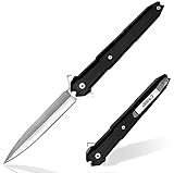 Carimee Klappmesser - 9,5 cm Ultra-Dünnes Taschenmesser mit Edelstahl-Klinge & rutschfestem Griff - Ideal für Camping, Angeln und Outdoor-Aktivitäten