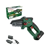 Bosch Home and Garden Bosch Akku - Mini Kettensäge EasyChain 18V-15-7 (Zum Schneiden von Holz; 18 Volt System; Kettengeschwindigkeit: 6,95 m/s; mit 2,5-Ah-Akku und Ladegerät)