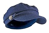 sock snob Damen Vintage Ballonmütze Schirmmütze in Blau Jeans und Rosa Cord (GL723 Blue, One Size)