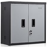 VEVOR Werkstattschrank 660 x 305 x 660 mm Hängeschrank 108,8 kg Gesamtladekapazität Werkzeugschrank kaltgewalzte SPCC-Stahlkonstruktion Metallschrank Wandmontage inkl. 4 magnetischen Saugtüren