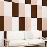 SZITW Wandpolsterung für Kinder, 13 mm, superdick, abziehbar und aufklebbar, Tatami-Bettumrandung, kollisionssichere Wandpolsterung, Wärmedämmung, Schalldämmung, gepolsterte Wandpaneele (Champagne