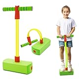 ZephyrCraft FrogJump Pogo Stick für Kinder, Outdoor Spielzeug für Kinder von 3-12 Jahren, Schaumstoff-Jumper mit Quietscher, Geburtstags, Spaßiges Gartenspiel