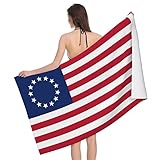 Badetücher mit Betsy Ross-Flagge, 81,3 x 132,1 cm, weiche, sehr saugfähige, schnell trocknende Handtücher für Fitnessstudio, Spa, Badezimmer, Pool